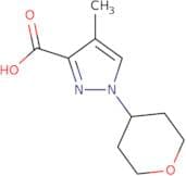 4-Methyl-1-(oxan-4-yl)-1H-pyrazole-3-carboxylic acid