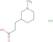 3-(1-Methyl-3-piperidinyl)propanoic acid hydrochloride