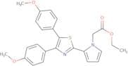Ethyl 2-(2-(4,5-bis(4-methoxyphenyl)thiazol-2-yl)-1H-pyrrol-1-yl)acetate