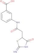 3-[2-(2-Amino-4-oxo-4,5-dihydro-1,3-thiazol-5-yl)acetamido]benzoic acid