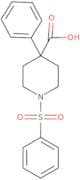 1-(Benzenesulfonyl)-4-phenylpiperidine-4-carboxylic acid