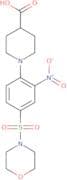 1-[4-(Morpholine-4-sulfonyl)-2-nitrophenyl]piperidine-4-carboxylic acid
