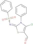 N-(4-Chloro-5-formyl-3-phenyl-2,3-dihydro-1,3-thiazol-2-ylidene)benzenesulfonamide