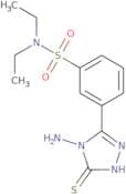 3-(4-Amino-5-sulfanyl-4H-1,2,4-triazol-3-yl)-N,N-diethylbenzene-1-sulfonamide
