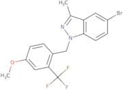 5-Bromo-1-[[4-methoxy-2-(trifluoromethyl)phenyl]methyl]-3-methylindazole