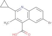 6-Bromo-2-cyclopropyl-3-methylquinoline-4-carboxylic acid
