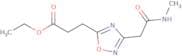 Ethyl 3-{3-[(methylcarbamoyl)methyl]-1,2,4-oxadiazol-5-yl}propanoate