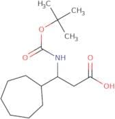 3-{[(tert-Butoxy)carbonyl]amino}-3-cycloheptylpropanoic acid