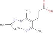 3-(2,5,7-Trimethyl-pyrazolo[1,5-a]pyrimidin-6-yl)-propionic acid