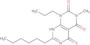 7-Hexyl-3-methyl-1-propyl-5-sulfanyl-1H,2H,3H,4H-pyrimido[4,5-d][1,3]diazine-2,4-dione