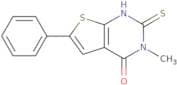 3-Methyl-6-phenyl-2-sulfanyl-3H,4H-thieno[2,3-d]pyrimidin-4-one