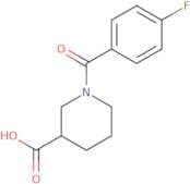 (3S)-1-(4-Fluorobenzoyl)piperidine-3-carboxylic acid