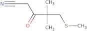 4,4-Dimethyl-5-(methylsulfanyl)-3-oxopentanenitrile