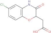 2-(6-Chloro-3-oxo-3,4-dihydro-2H-1,4-benzoxazin-2-yl)acetic acid