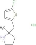 2-[(5-Chlorothiophen-2-yl)methyl]-2-methylpyrrolidine hydrochloride