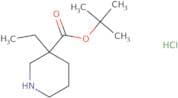 tert-Butyl 3-ethylpiperidine-3-carboxylate hydrochloride