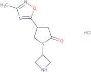 1-(Azetidin-3-yl)-4-(3-methyl-1,2,4-oxadiazol-5-yl)pyrrolidin-2-one hydrochloride
