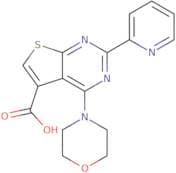 4-(Morpholin-4-yl)-2-(pyridin-2-yl)thieno[2,3-d]pyrimidine-5-carboxylic acid
