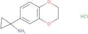 1-(2,3-Dihydro-1,4-benzodioxin-6-yl)cyclopropan-1-amine hydrochloride