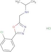 {[5-(2-Chlorophenyl)-1,3,4-oxadiazol-2-yl]methyl}(propan-2-yl)amine hydrochloride