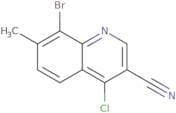 8-Bromo-4-chloro-7-methylquinoline-3-carbonitrile