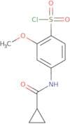 4-Cyclopropaneamido-2-methoxybenzene-1-sulfonyl chloride
