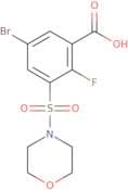 5-Bromo-2-fluoro-3-(morpholine-4-sulfonyl)benzoic acid