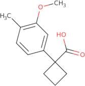 1-(3-Methoxy-4-methylphenyl)cyclobutane-1-carboxylic acid