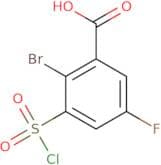 2-Bromo-3-(chlorosulfonyl)-5-fluorobenzoic acid