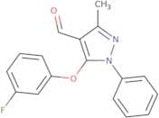 5-(3-Fluorophenoxy)-3-methyl-1-phenyl-1H-pyrazole-4-carbaldehyde