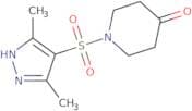 1-[(3,5-Dimethyl-1H-pyrazol-4-yl)sulfonyl]piperidin-4-one