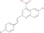 6-Bromo-2-[2-(4-bromophenyl)ethenyl]quinoline-4-carboxylic acid