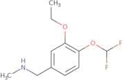 {[4-(Difluoromethoxy)-3-ethoxyphenyl]methyl}(methyl)amine