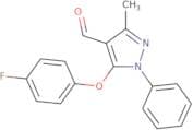 5-(4-Fluorophenoxy)-3-methyl-1-phenyl-1H-pyrazole-4-carbaldehyde