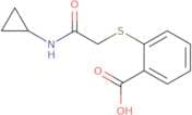 2-{[(Cyclopropylcarbamoyl)methyl]sulfanyl}benzoic acid