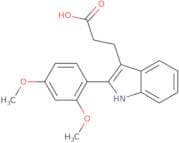 3-[2-(2,4-Dimethoxyphenyl)-1H-indol-3-yl]propanoic acid
