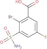 2-Bromo-5-fluoro-3-sulfamoylbenzoic acid
