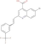 6-Bromo-2-{2-[3-(trifluoromethyl)phenyl]ethenyl}quinoline-4-carboxylic acid
