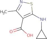 5-(Cyclopropylamino)-3-methyl-1,2-thiazole-4-carboxylic acid