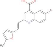 6-Bromo-2-[2-(5-methylfuran-2-yl)ethenyl]quinoline-4-carboxylic acid