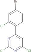 4-(4-Bromo-2-chlorophenyl)-2,6-dichloropyrimidine
