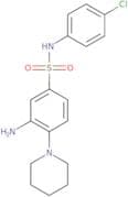 3-Amino-N-(4-chlorophenyl)-4-(piperidin-1-yl)benzene-1-sulfonamide