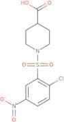 1-(2-Chloro-5-nitrobenzenesulfonyl)piperidine-4-carboxylic acid