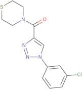 4-[1-(3-Chlorophenyl)-1H-1,2,3-triazole-4-carbonyl]thiomorpholine