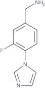 [3-Fluoro-4-(1H-imidazol-1-yl)phenyl]methanamine