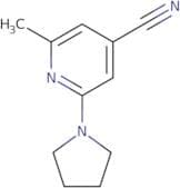2-Methyl-6-(pyrrolidin-1-yl)pyridine-4-carbonitrile