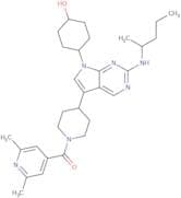 (2,6-dimethylpyridin-4-yl)-[4-[7-(4-hydroxycyclohexyl)-2-[[(2S)-pentan-2-yl]amino]pyrrolo[2,3-d]py…