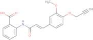 (E)-2-[[3-(3-Methoxy-4-propargyloxyphenyl)-1-oxo-2-propenyl]amino]benzoic acid