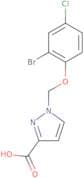 1-(2-Bromo-4-chlorophenoxymethyl)-1H-pyrazole-3-carboxylic acid