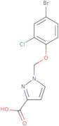 1-(4-Bromo-2-chlorophenoxymethyl)-1H-pyrazole-3-carboxylic acid